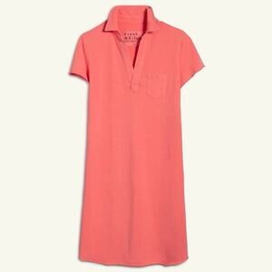 NEW Frank & Eileen Lauren Polo Dress in Sherbert Heritage Jersey Sz S Neon